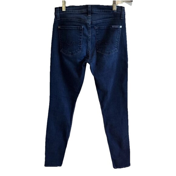7 FOR ALL MANKIND Women's Gwenevere Mid-Rise Skinny Ankle Jeans - Size 27 - Picture 6 of 6
